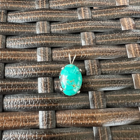 BOHO TURQUOISE & SILVER NECKLACE CHARM - Picture 3 of 7